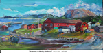 Summer at Rocky Harbour, Oil on Canvas